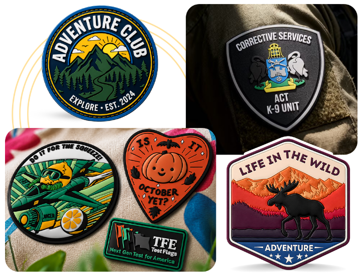 Custom-Made PVC Patches